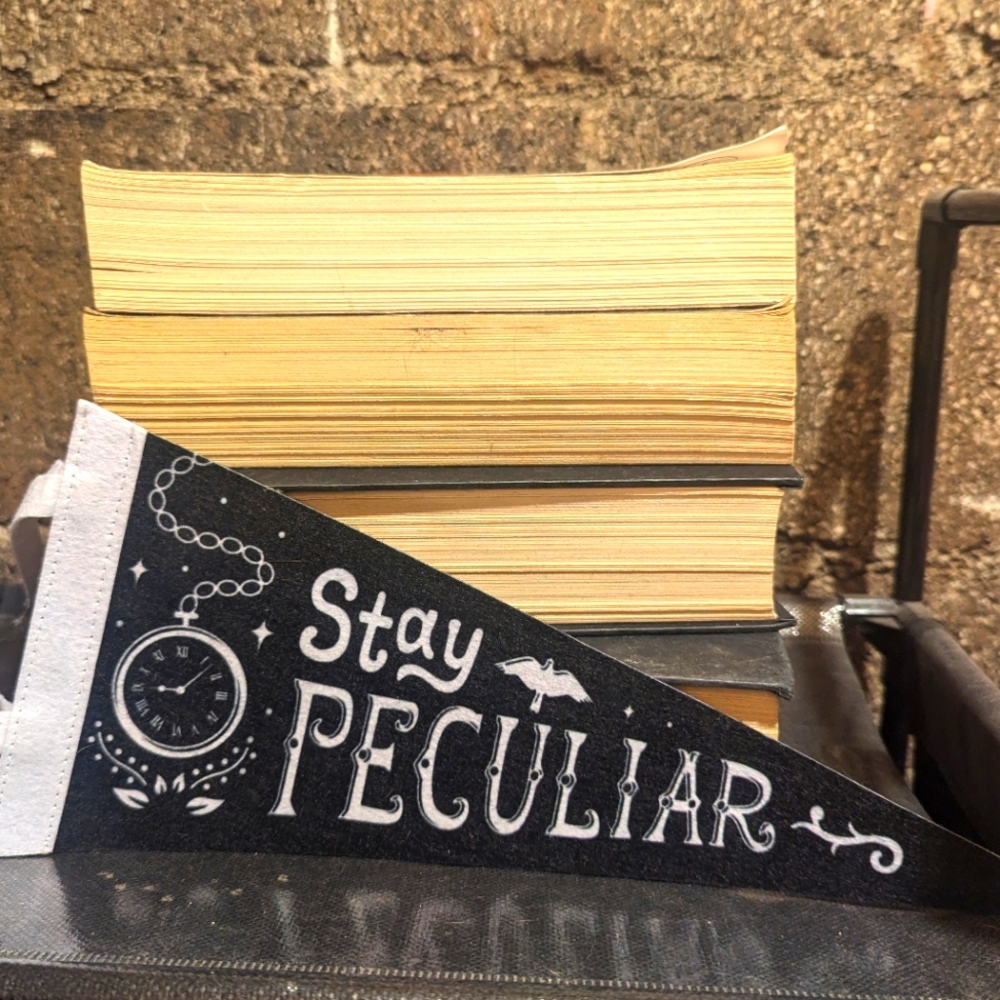 NWOT - Miss Peregrine's Home For Peculiar Children banner from OwlCrate